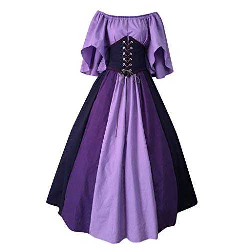 AMhomely Renaissance Dress Women Medieval Irish Over Dress Short Puff Sleeves Chemise Boho Set Regency Dress Viatorian Long Dress Traditional Irish Ball Gown