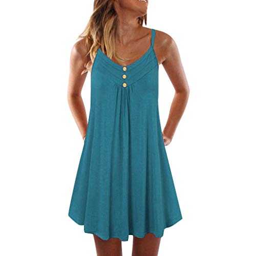 AMDOLE Fancy Dress for Adults Plain Women Strap Breasted Spaghetti Women's Dress Fancy Dress
