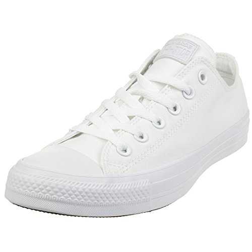 All Star Low Trainers White Mono Canvas - 6 UK