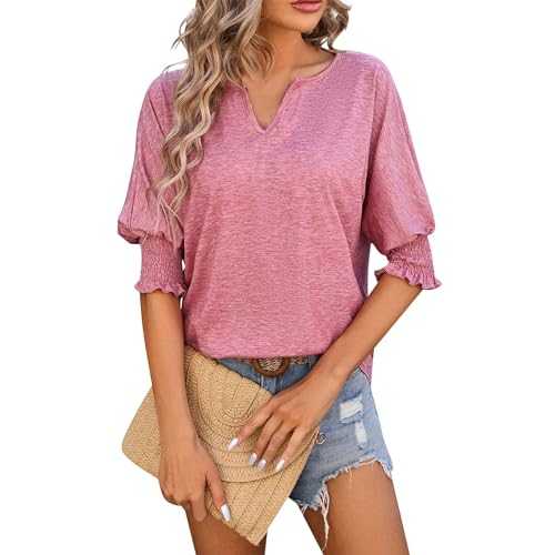 Gym Tops for Women UK Summer Y2k Cozy T Shirt Hiking Plus Size Half Sleeve Solid T Shirts Patchwork Round Neck Comfy Tops