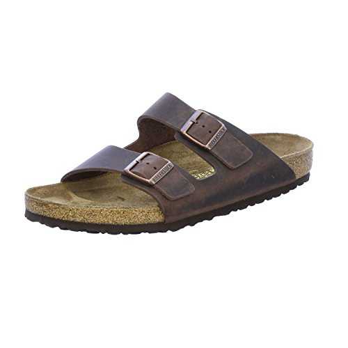 Men's Arizona Greased Leather Wide Sandals