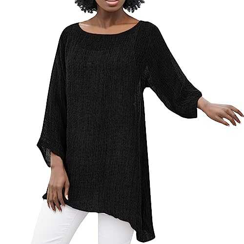 WILLBEST Linen Tops for Women Sale Clearance Casual Loose Short Sleeve T Shirt V-Neck Dressy Shirt Summer Tops Button Down Plus Size Shirts Tunic Top Business Office Tshirts