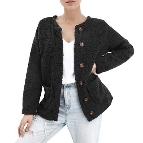 Casual Jackets for Juniors Sweater Jacket Winter Women Fleece