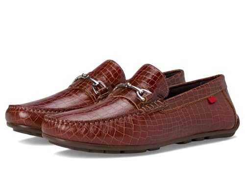 MJNY Mens Casual Comfortable Genuine Leather Lightweight Driving Moccasins Classic Fashion Buckle Loafer Slip On Breathable Driving Loafer