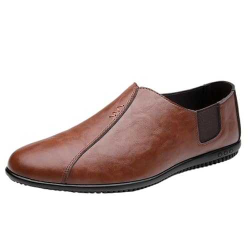 Man Slip-On Leather Loafers New Dress Shoes for Men Shoes Men's Genuine Leather Business Formal Oxfords Footwear