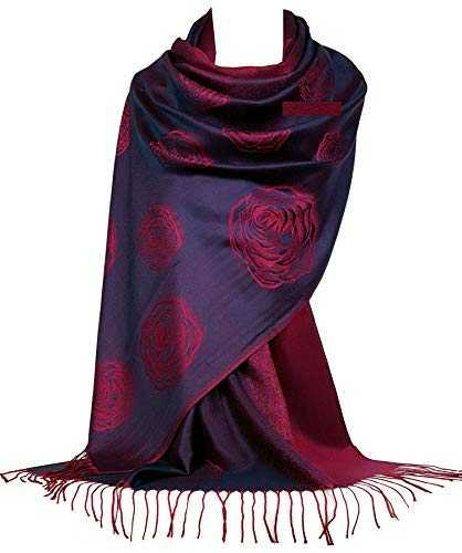 GFM® Pashmina Style in Floral or Paisley Pattern Scarf (FRL2)