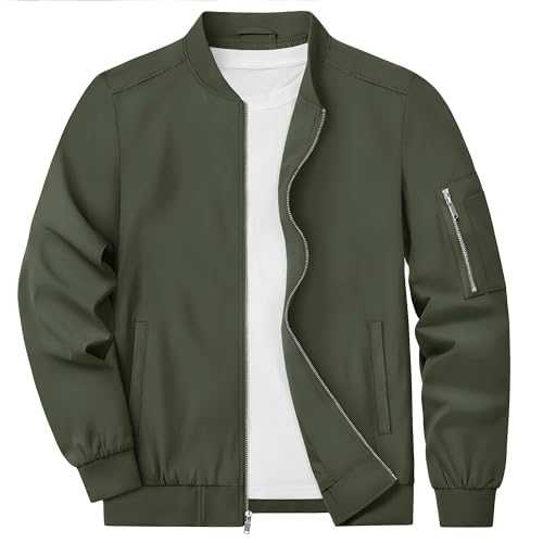 KEFITEVD Men's Summer Thin Baseball Jackets Casual Bomber Cargo Jacket Military Windbreaker with Multi Pockets