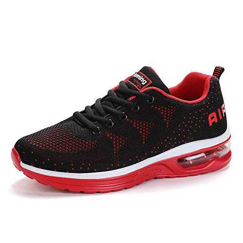 frysen Men Women Shock Absorbing Air Running Shoes Trainers for Multi Sport Athletic Jogging Fitness, Pink, UK Size