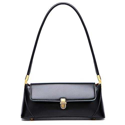 zhongningyifeng Small Clutch Shoulder Bag for Women Leather Mini Tote Handbag Purse with Buckle Closure