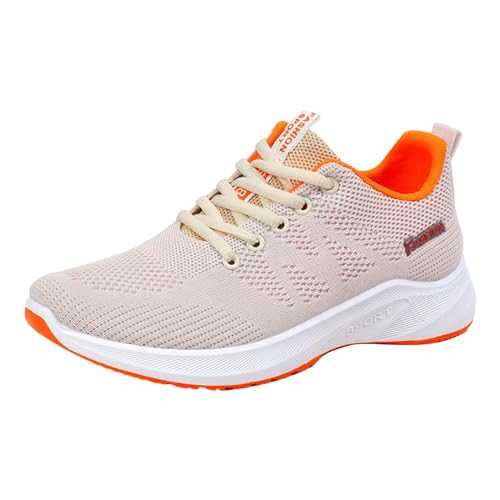 Fashion Women's Sneakers Striped Mesh Fabric Comfortable Orthopedic Casual Shoes Womens Casual Dress Shoes Size 9