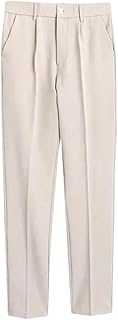 Man Suits Slim Fit Tressed Trousers Men Spring Clothes Tailoring Spandex in Designer Pants