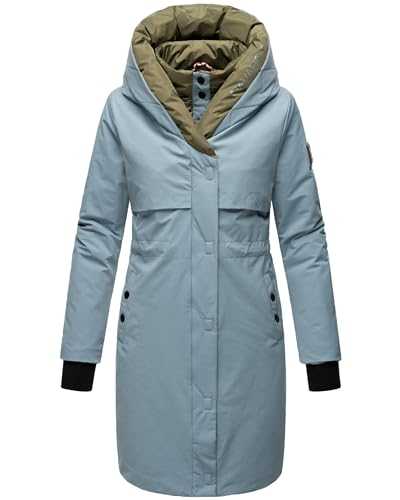 Navahoo Snowelf Women's Long Warm Winter Quilted Jacket with Hood XS-XXL
