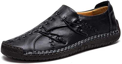 Mens Casual Loafers Driving Shoes Oxfords Comfortable Adjustable Sneakers Walking Shoes Leather Slip on Penny Classic Moccasins