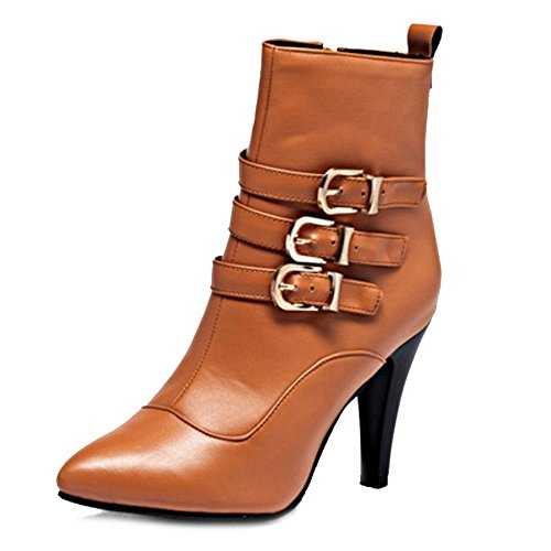 SJJH Women Sexy Ankle Boots with Thin Heel and Fashion Boots for Wedding Parties