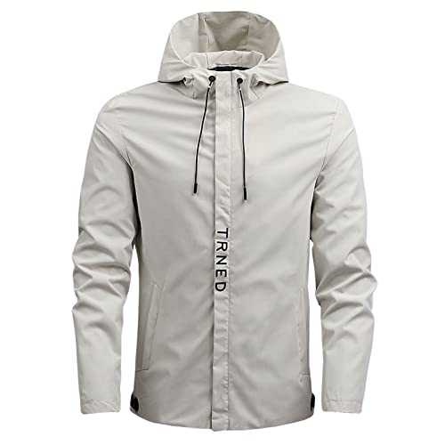 Cocila Gear Coat and Winter Casual Solid Coat Sports Simple Zipper Coat Pocket Baseball Clothes Flying Jacket Quilted Bomber Jacket Black Wax Jacket Mens Kayak Clothing Mens