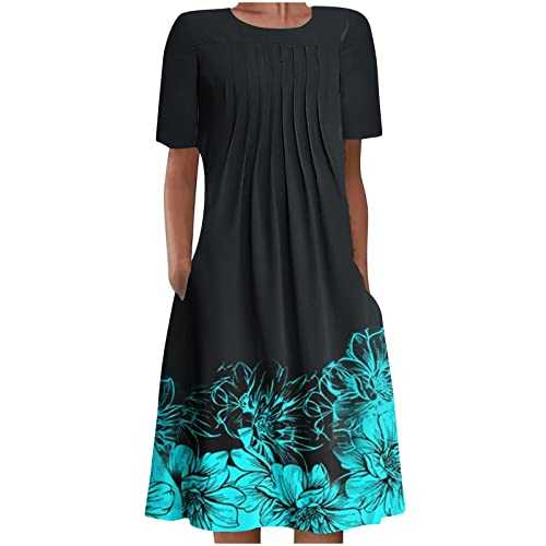 Size 14, Ladies Summer Beach Dresses Size 14 Knee Length, Beach Dresses for Over 50s, Plus Size Summer Beach Dresses, Plus Size Beach Dresses Cotton, Plus Size Beach Black