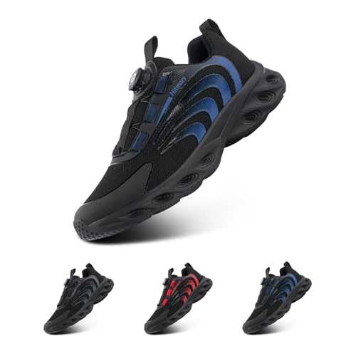 Hitmars Trainers Mens Running Shoes Mens Walking Shoes Sports Sneakers Lightweight Gym Athletic Breathable Air Cushion Casual Jogging Shoes UK 6-11