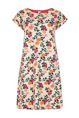 Weird Fish Tallahassee Organic Cotton Jersey Dress Rich Navy