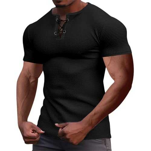 BERCIELY Mens Short Sleeve Classic Comfortable All-Match Mens Polo Shirt Youth Slim Fit Stand-Up Collar Mens Fashion Tops Personality Trend Mens Casual T-Shirt