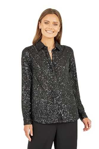 Yumi Black Sequin Shirt