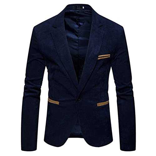 Suit Blazer for Men Slim Fit Business Blazer Jacket Single Breasted Two Buttons Chic Tuxedo Coats for Wedding