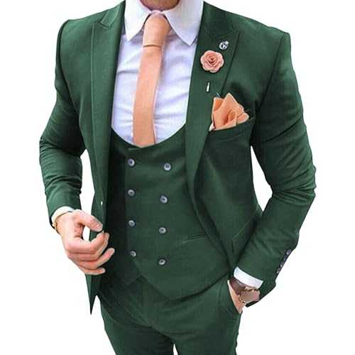 Men's 3 Piece Slim Fit Suits Set Groomsmen Wedding Formal Prom Suits One Button Solid Shawl Lapel Dinner Party Tuxedo