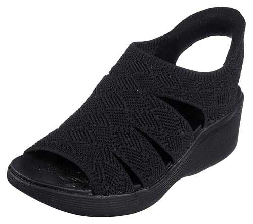 Women's Pier-lite-Memory Maker Wedge Sandal, Black/Black, 3 UK