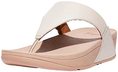 Womens Lulu Leather Toe Post Flip Flops Sandals, Stone Beige, 7 UK (I88-A20)