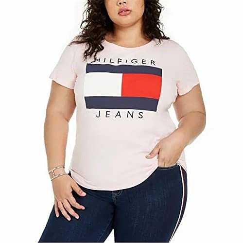Tommy Hilfiger Women's Plus Essential Basic Short Sleeve T-Shirt