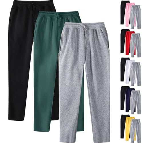 3 Pack,Men Casual Loungewear Trousers UK Clearance,Men's Gym Joggers Causal Jogging Pants Straight Leg Sweatpants Fitness Exercise Tracksuit Bottoms Soft Breathable Drawstring Elasticated Waist Pant