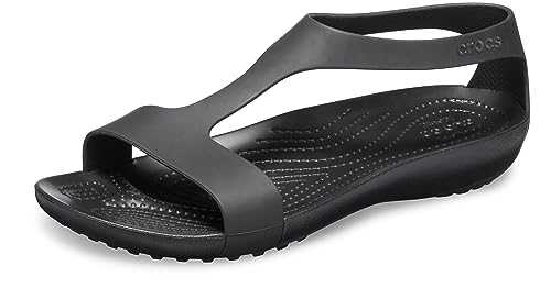 Crocs Crocs Serena Sandal W, Women's Crocs Serena Sandal W, Black (Black/Black 060), M7/W8 UK (41-42 EU)