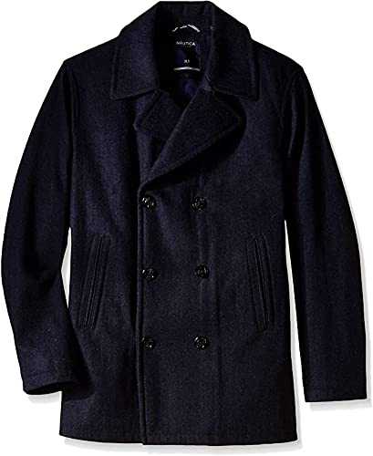 Nautica Men's Big & Tall Wool-Blend Peacoat