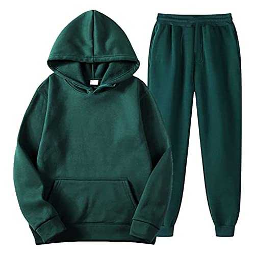 Offers of The Day Men's Tracksuits Mens Hoodie Hooded Jumper & Joggers Running Suit Jumper Sports Jogging Gym Warm Streetwear Hoodies for Boys Hoodie Sets Letter Print Jogger