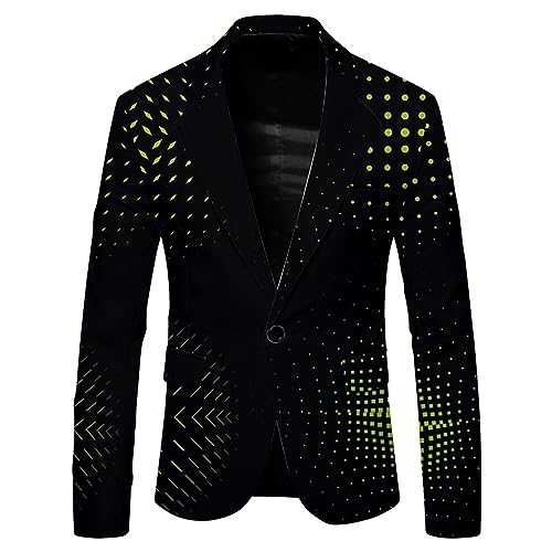 COOFANIN Black Blazer Dress Midi UK Sales Clearance Shell Suit Jacket Men Mens Casual Lightweight Blazer Jacket Regular Fit White Blazer Jacket for Man Suit for Mandarin Collar Blazer Men