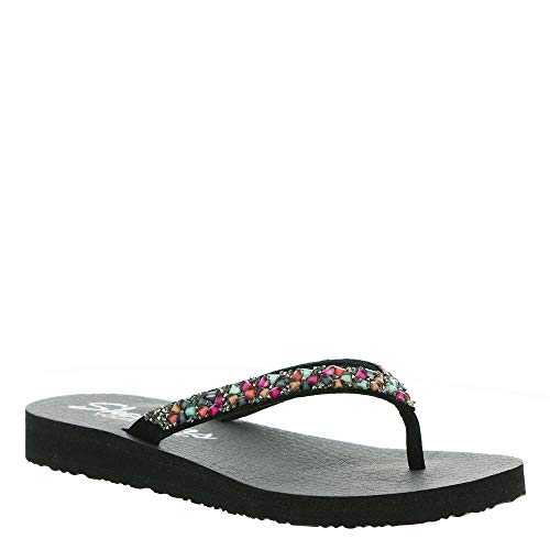 Women's Flip-Flop, Black Multi, 5 UK