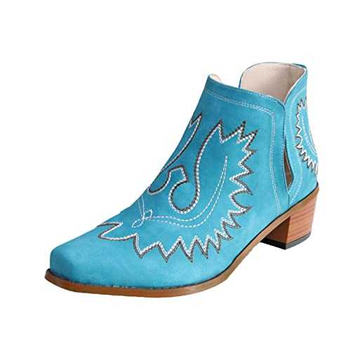 IQYU Women's Red Ankle Boot, Size 44, Winter, Block Heel, Chelsea Boot, Zip Closure, Faux Leather, Solid Color, Adult Women's Size