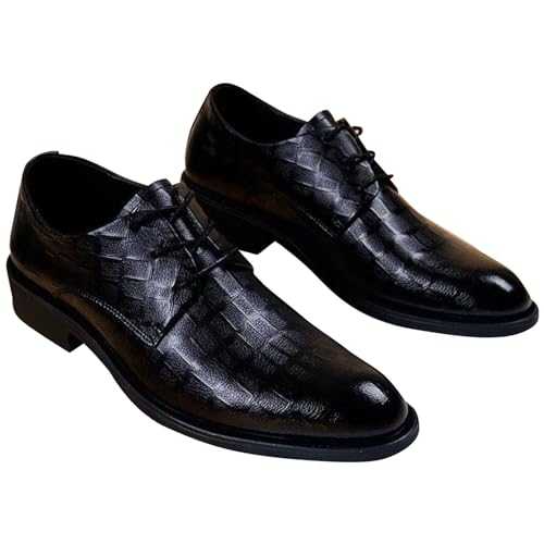 Men Office Shoe Wedding Shoes Derby Formal Shoes Mens Leather Loafers Mens Black Slip On Smart Shoe Men's Oxfords Formal Dress Shoes UK Clearance Brogue Dress Business Shoes