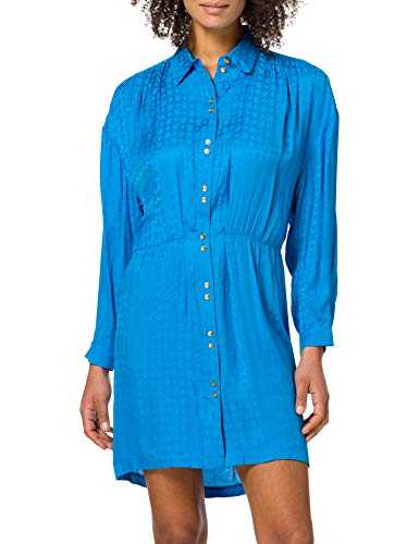 Pinko Women's DEGNO Casual Dress, G32_blu Imperiale, 14 UK