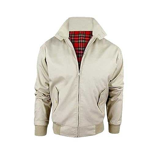 Harrington Jacket Adults Unisex Mens Ladies Womens Vintage Classic Retro Scooter 1970'S Bomber