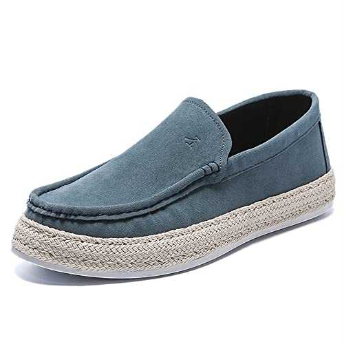 New Mens Loafers Shoe Round Toe Moccasins Simple Leather Anti-Slip Comfortable Lightweight Fashion Slip-on
