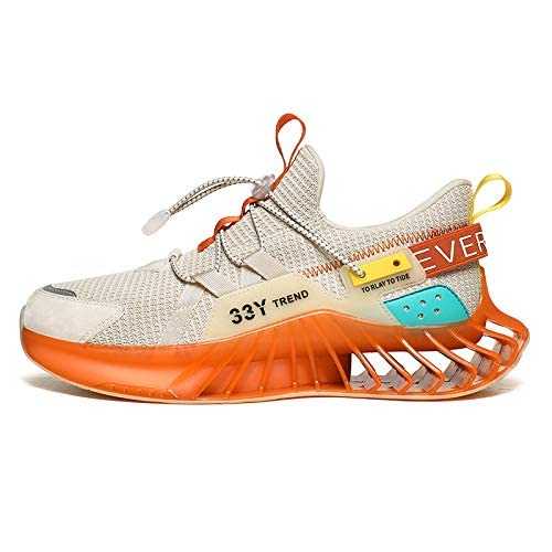 Ahico Men Walking Shoes Fashion Trainers Running Athletic Non Slip Platform Socks Shoe Stylish Casual Fitness Comfortable Sports