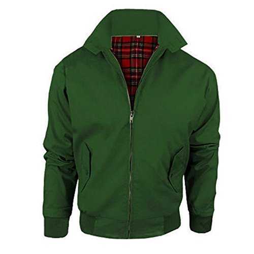 Mens Classic Harrington Jacket Retro Classic Bomber Smart Casual Wear Size S-2XL Colours Black Navy Burgandy Red Royal Beige Sky Green