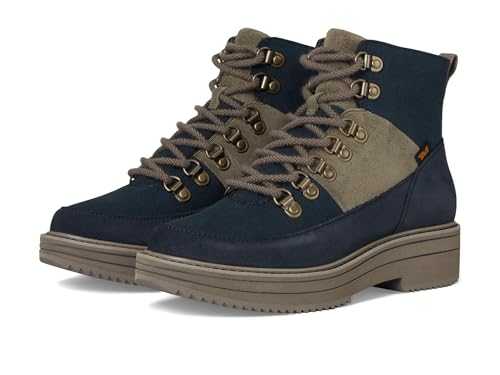 Women's Midform Boot Patchwork Fashion, Black/Grey, 6 UK