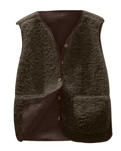 Yutdeng Teddy Fleece Gilet for Women UK Fluffy Waistcoat Button Down Vest Tops Lightweight Cozy Gilets Ladies Body Warmer Sleeveless Jacket with Pockets for Running Winter Fall Outerwear