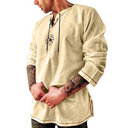 s Wear It Pink T Shirts Men's Long Sleeves T-Shirt Side Logoband Mens T Shirts Funny Men Long Sleeve T-Shirt Cotton Casual Base Layer Gym Muscle Tee Single Casual Top