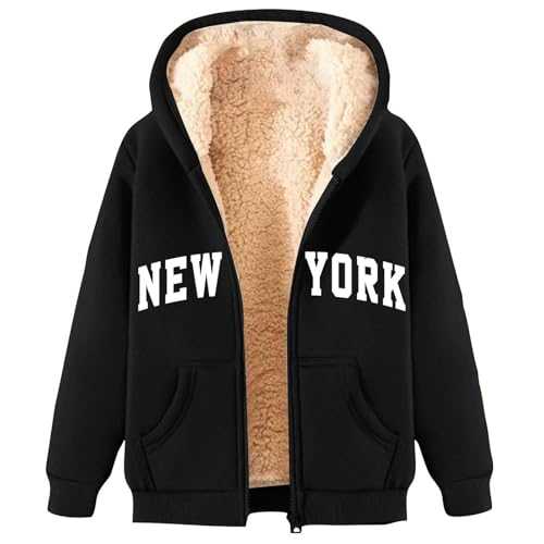 Fleece Jacket Women Uk Long Sleeve Long Sleeve Full Zip Up Long Sleeve Winter Clothes Hoodie Dress Clothes Womens Zip Up Hoodie Womens Winter Jackets Ladies Coats Size 12 Ladies Clothes Preppy Clothes