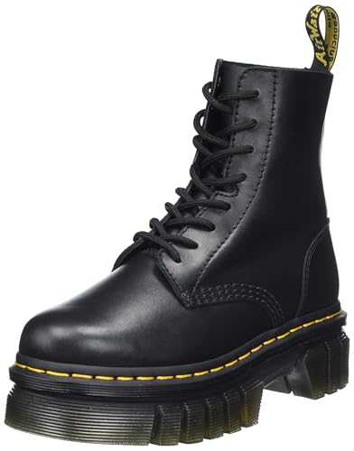 Womens 1460 W Nappa Black Fashion Winter Closed Toe Ankle Boot - Black - 3