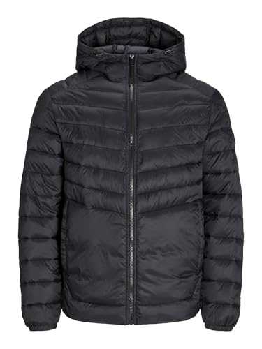 JACK & JONES Mens Puffer Jacket 100% Nylon Quilted Padded Windproof Outdoor Jacket for Men, Sizes- S to 2XL