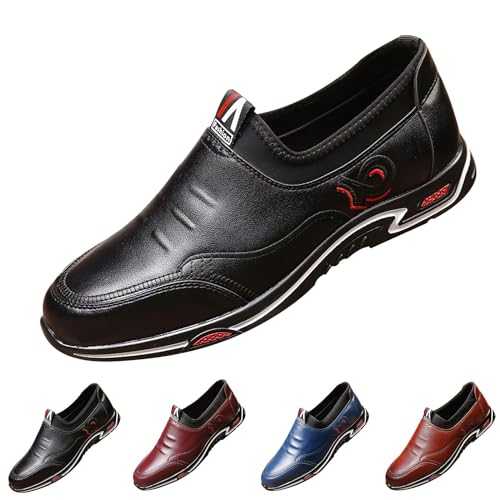 Clearance Brogue Dress Business Shoes Mens Leather Loafers Mens Black Slip On Smart Shoe Men Office Shoe Wedding Shoes Derby Formal Shoes Men's Oxfords Formal Dress Shoes UK