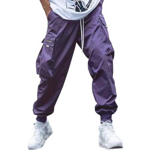 TOPJIAO Mens Cargo Work Trouser Mens Work Wear Combat Ripstop Trousers with Multi-Pockets Lightweight Cargo Trousers for Men UK Military Trousers Football Training Pants Summer Trousers for Men UK